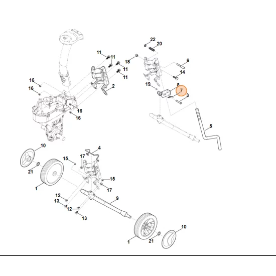 STIHL Glebogryzarka spalinowa MH445.0 Sprężyna kątowa 6241 716 5606